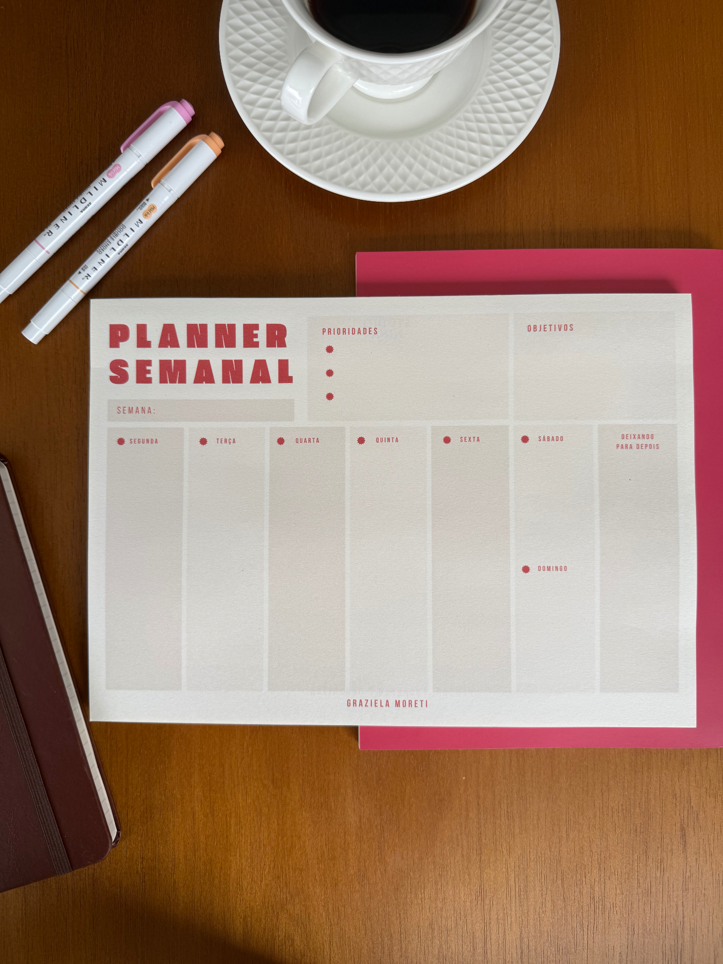 Planner Semanal A4